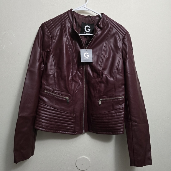 G by Guess Briana PU Jacket - Picture 1 of 12